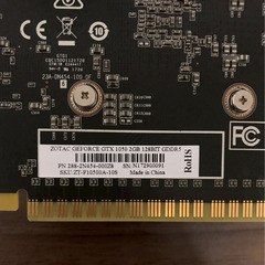 GTX1050 ZOTAC 動作確認 済の画像