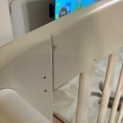 【カトージ】ベビーベッド　ハイタイプミニベビーベッド パンジー（ホワイト） 品番02035　KATOJIの画像