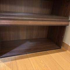 【美品】ニトリ　木目調収納棚（幅61×高さ65cm）の画像