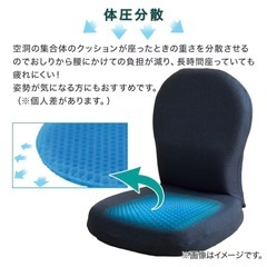 ニトリ 座椅子（18段階リクライニング／モカ）の画像