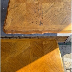 【GO-1290】ロココ調 テーブル 机 デスク 書斎 アンティークの画像