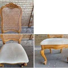 【GO-1290】ロココ調 テーブル 机 デスク 書斎 アンティークの画像