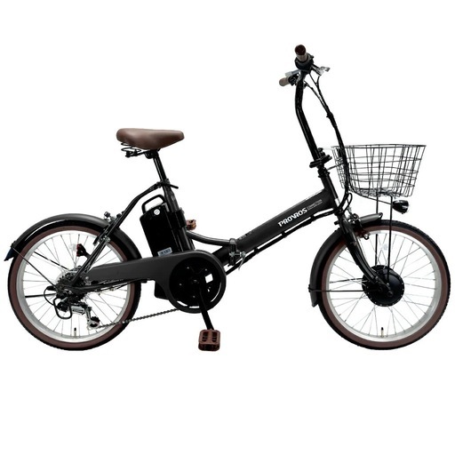 PROVROS 電動自転車 折りたたみ 電動アシスト自転車 20インチ シマノ6段変速 リチウムイオンバッテリー 前輪駆動 最大46k