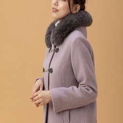 Misch Mash ミッシュマッシュ　ダッフル
コート（ファー付き）の画像