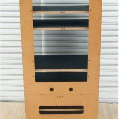 ビクター ガラス扉付きオーディオラック AVラック キャスター付 ブラウン 収納棚　飾り棚　ラック　音響機器　Victor キャビネット　273ZSの画像