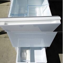 【 3ヵ月保証 】高年式　2022年製　ハイセンス　3ドア　冷蔵庫　HR-GC28E2W　動作良好　283L　ガラスホワイト　大容量　Hisense　184ZSの画像