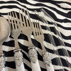 Francfranc カトラリーセット　ガラスストロー2点の画像