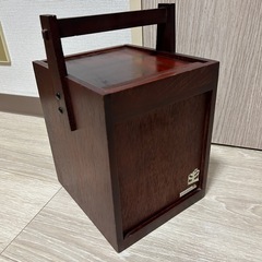 アンティーク レトロ woodware KS 木製 収納箱 メイクボックス 鏡台 小物入れ 引出し 抽斗 ヴィンテージ ミラー 箱の画像