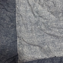  綿100生地　デニム柄ほこりの出にくいボリューム洗える掛布団　ダブルサイズの画像