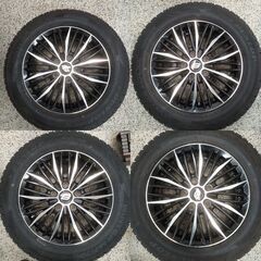 【ほぼ新品溝】185/65R15 ダンロップWM02 2023年製＆アルミ4本｜溝しっかり｜フリード等の画像