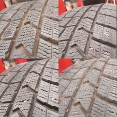 【ほぼ新品溝】185/65R15 ダンロップWM02 2023年製＆アルミ4本｜溝しっかり｜フリード等の画像