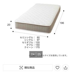 ベットマットレス付き
の画像