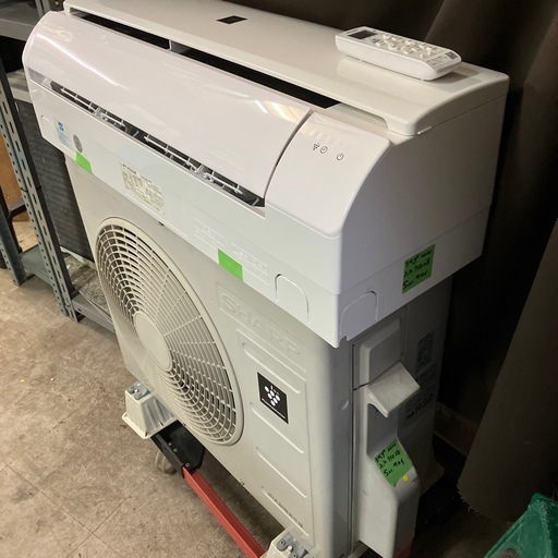 取付込、保証付シャープ2021年2.2KW6畳用