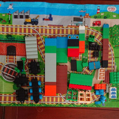 ダイヤブロックジュニア きかんしゃトーマス たのしいかしゃあそび＆よくばりセットの画像