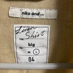 （L）［美品］niko and... 長袖ロングシャツ の画像