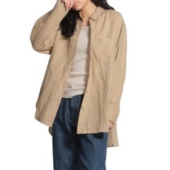 （L）［美品］niko and... 長袖ロングシャツ の画像