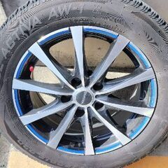 【中古】16インチアルミホイール ブラックポリッシュ 16インチの画像