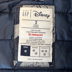 ⭐️GAP Disney2years 軽量ダウンの画像