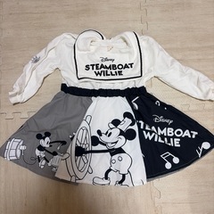 ミニーちゃん　ワンピース　子供ふく服の画像