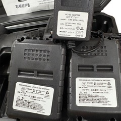 新品 【爆風】 ブロワー 大容量バッテリー2個つき　無段階風力調整 洗車に最適  の画像