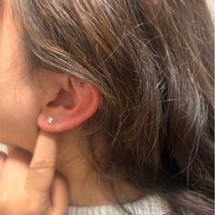 耳つぼジュエリー、カフェで体験の画像