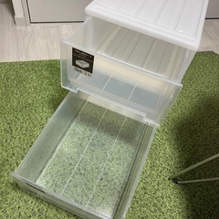 2個セット　引出し衣装ケース　ホワイト　引き出し　押し入れ　クローゼットの画像