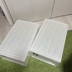 2個セット　引出し衣装ケース　ホワイト　引き出し　押し入れ　クローゼットの画像