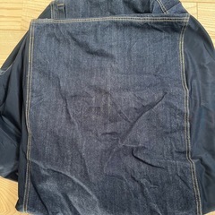 【カバーのみ】無印良品 体にフィットするソファ大 綿 デニムネイビーの画像