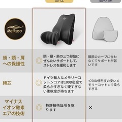 Meikaso　低反発腰クッション（ランバーサポートの画像