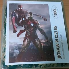 アイアンマン ジグソーパズルとパズルフレームの画像