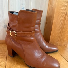REGAL F83N BG 24cmブーツ リーガル レザー 茶ブラウン6cmヒールの画像