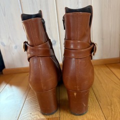 REGAL F83N BG 24cmブーツ リーガル レザー 茶ブラウン6cmヒールの画像