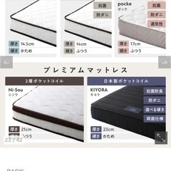 RASIKシングルローベッド+マットレスの画像