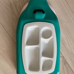 新幹線型 子ども用プレート 仕切り付きの画像