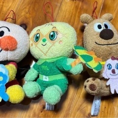 アンパンマンとその仲間達?マスコットぬいぐるみ　５つセットの画像