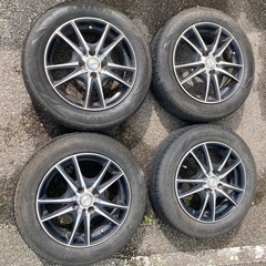 15インチアルミホイールタイヤ4本セットの画像