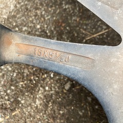 15インチアルミホイールタイヤ4本セットの画像