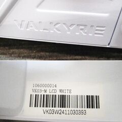 VALKYRIE M-ATX ゲーミングPCケース　VK03-M LCD WHITE　デスクトップケース　曲面ガラス 270 ° シービュールーム　ヴァルキリー　277ZSの画像
