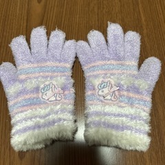ユニコーンフリース素材の幼児手袋の画像
