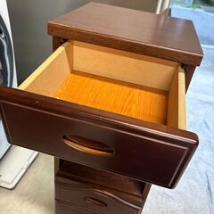 細身チェスト ダークブラウンの画像