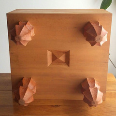 ヴィンテージ　『囲碁盤　脚付き&　碁石』囲碁セット　昭和初期　レトロ　重厚感の画像