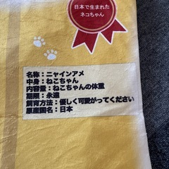 ネコちゃん　カサカサ寝袋の画像