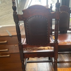 アンティークチェア2脚の画像