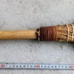 🍓 お庭の掃除ツール／今すぐにでも始められます／手箕（てみ)／ほうき／２品    の画像