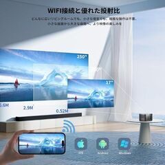 小型プロジェクター NX5 20000LM 卓上三脚付の画像