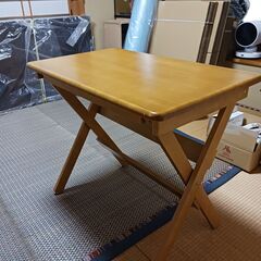 折りたたみ机　木製の画像