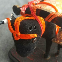 ヴィンテージ 雛人形『牛車&駕篭』昭和初期　レトロ　御所車　御駕籠の画像