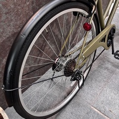 27インチ ママチャリ 自転車 変速付き つうきん通勤の画像