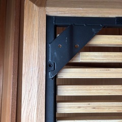 無印　オーク　シングルベッド　フレーム　脚20cm付きの画像