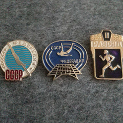 旧ソ連軍　ソビエト　バッチ　5個セットの画像